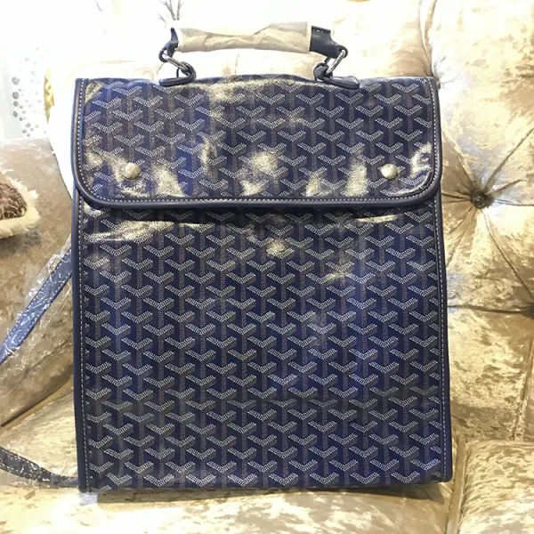 Goyard Saint Louis Green Canvas Messenger Bag Crossbody Bags - 4