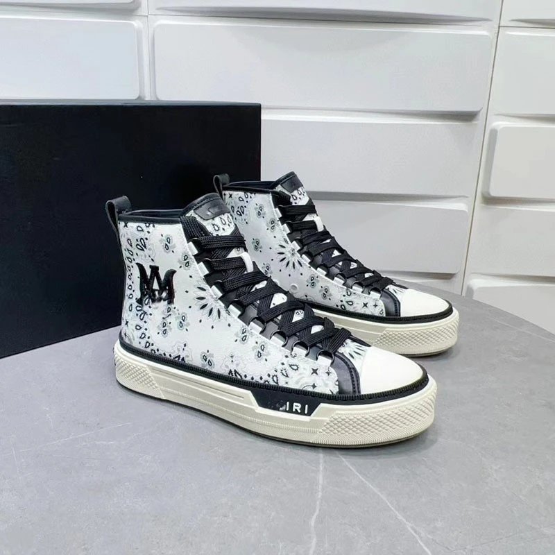 AMIRI Sneakers High-Top Canvas with Textured Rubber Sole image 11