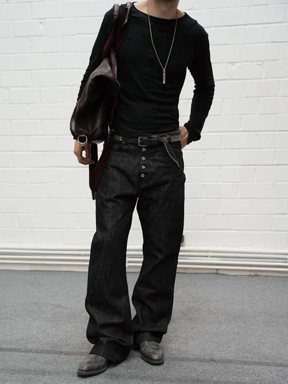 American Vintage NoFaith Japanese Red Selvedge Raw Denim Bootcut Fit Flare Jeans