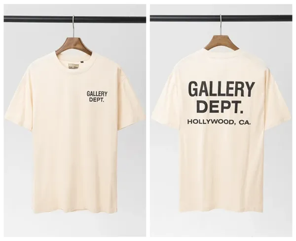 Gallery Dept Gallery Dept. Hollywood CA T-Shirt Beige - 1
