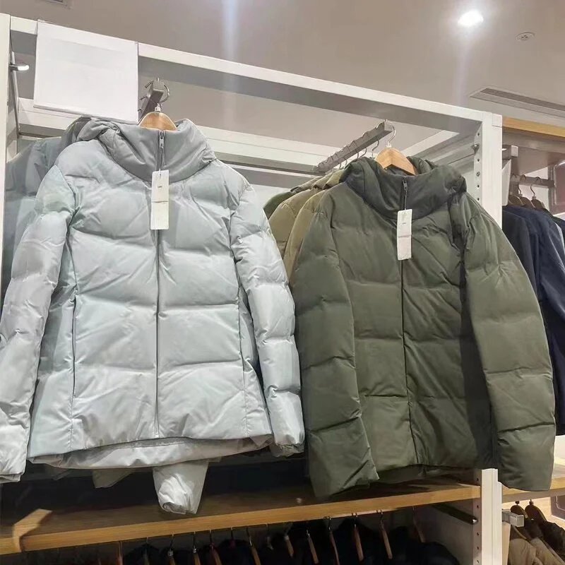Men's Seamless Down Hooded Jacket Windproof Waterproof Lightweight Thickened E470077/478279-berd