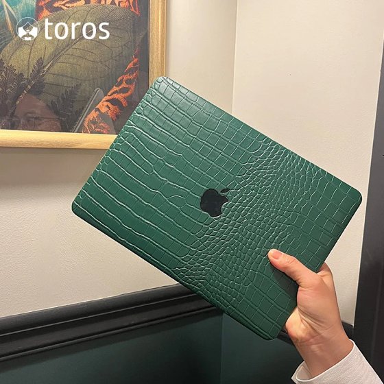 Crocodile Texture M5 M4 Compatible NEO Protective Case for Apple Laptops - MacBook Air 13-inch Hard Shell, MacBook Pro 14-inch Silicone Cover, M2 Soft Case 15-inch, M1 Leather 16