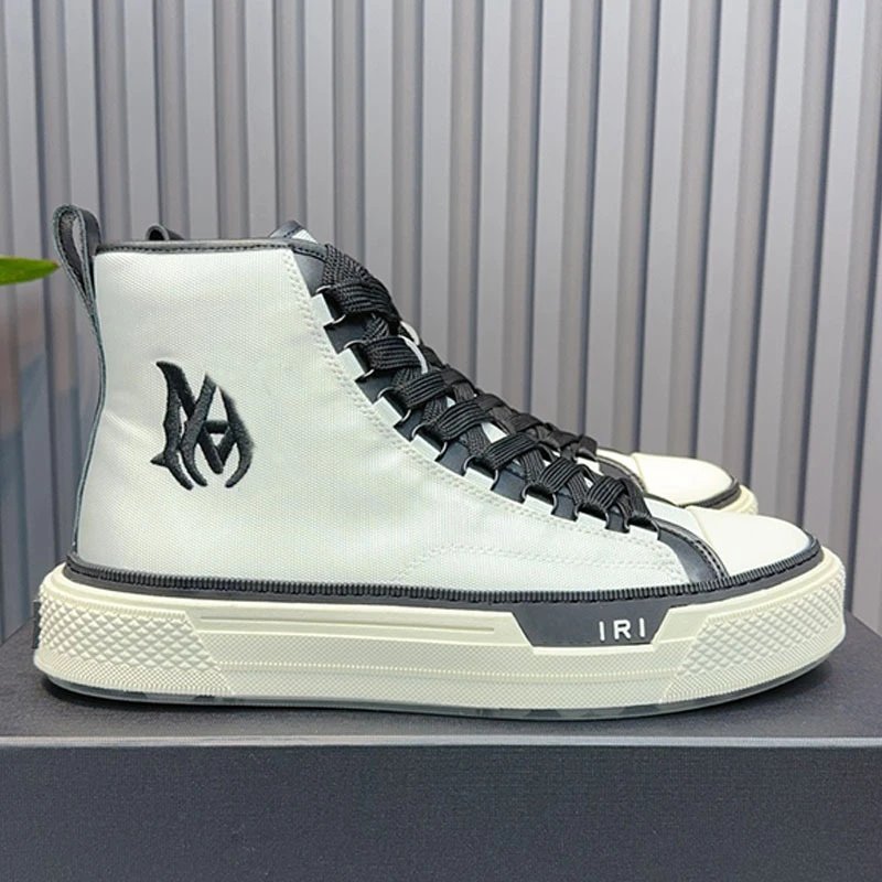 AMIRI Sneakers High-Top Canvas with Textured Rubber Sole image 9