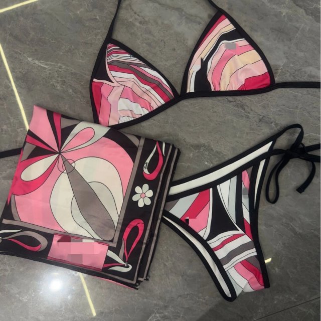 2026 PUCCI Striped bikini scarf swimwear sarong: seller detail photo 9