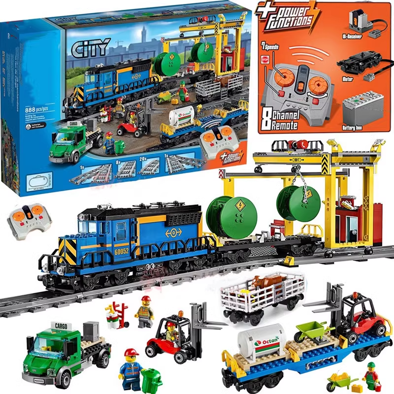 LEGO City Cargo Train Set with Remote Control Electronics - 2