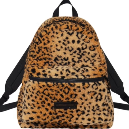 lufuf1ght 17FW Leopard Fleece Backpack