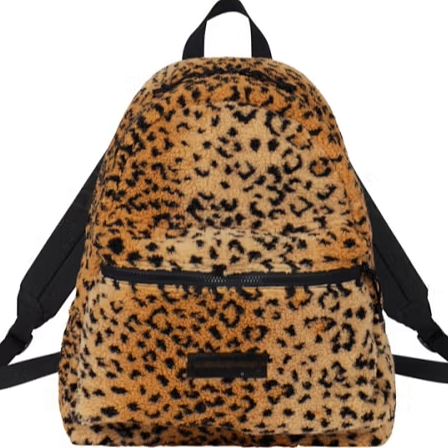 lufuf1ght 17FW Leopard Fleece Backpack
