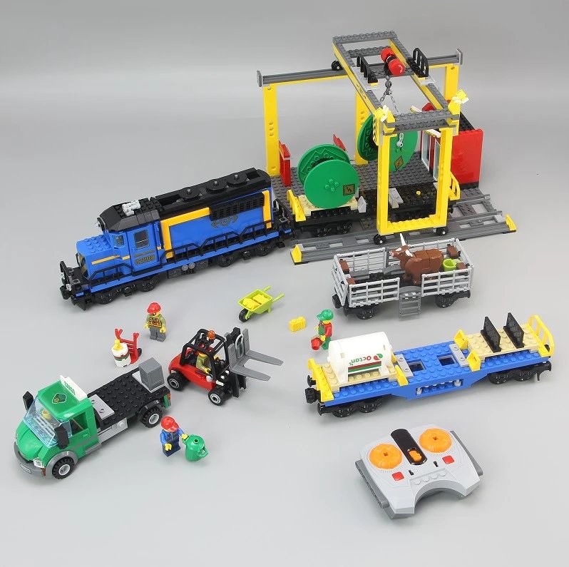 LEGO City Cargo Train Set with Remote Control Electronics - 3