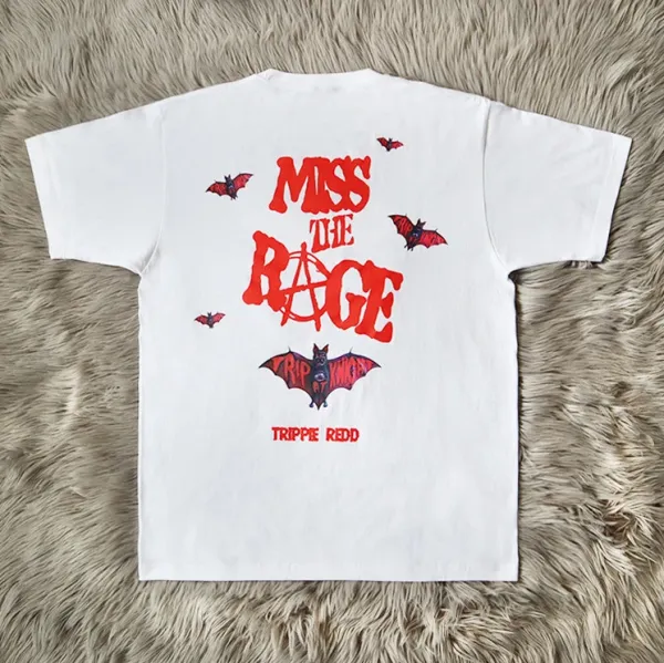 Design Trippie Redd Miss The Rage Graphic T-Shirt White T-Shirts - 1