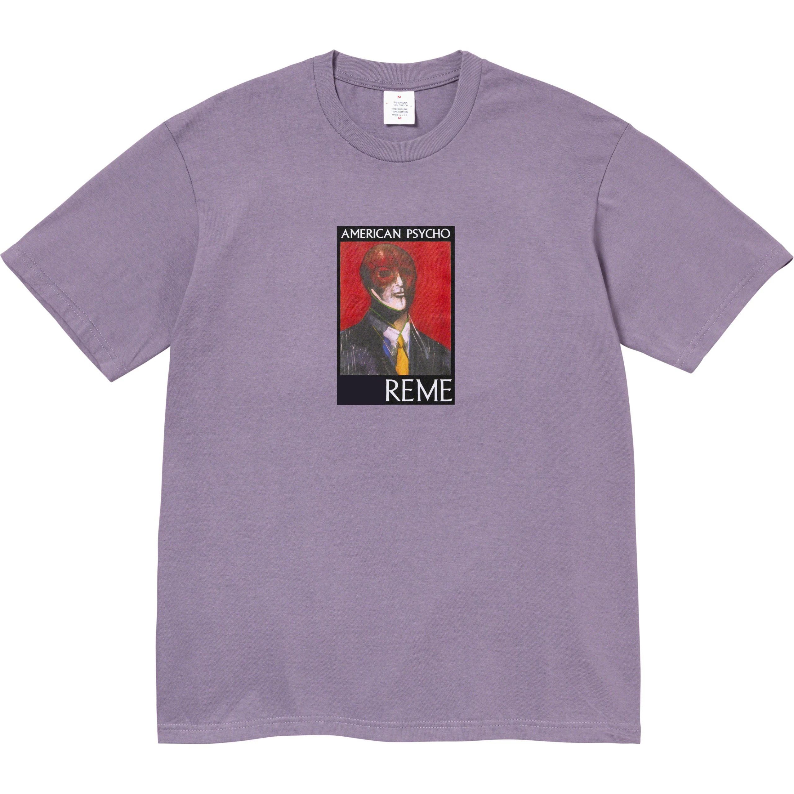 Supreme American Psycho FW23 Tee Light Purple