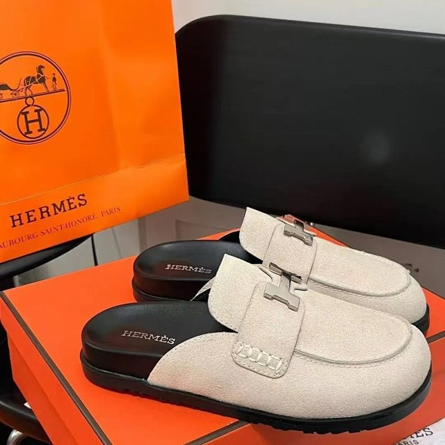 Hermès suede slippers: seller detail photo 7