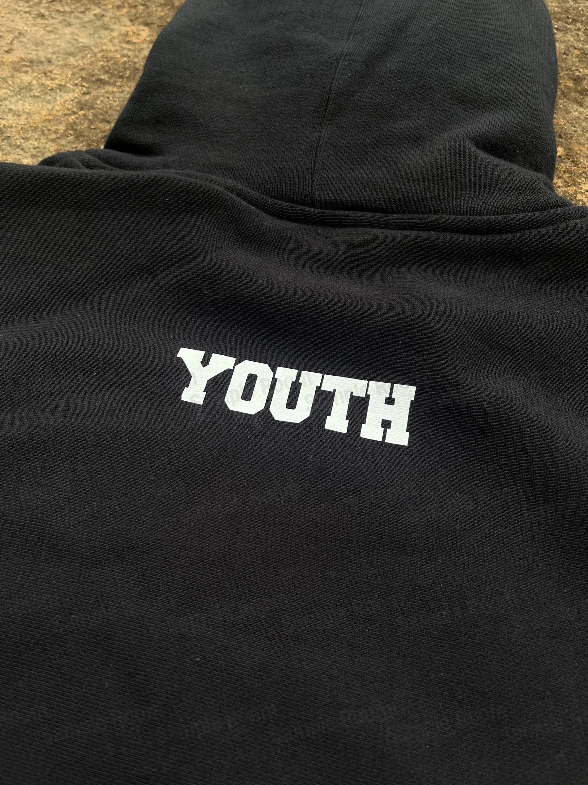 Design Wasted Youth Arch Logo Hoodie Black Hoodie - 16