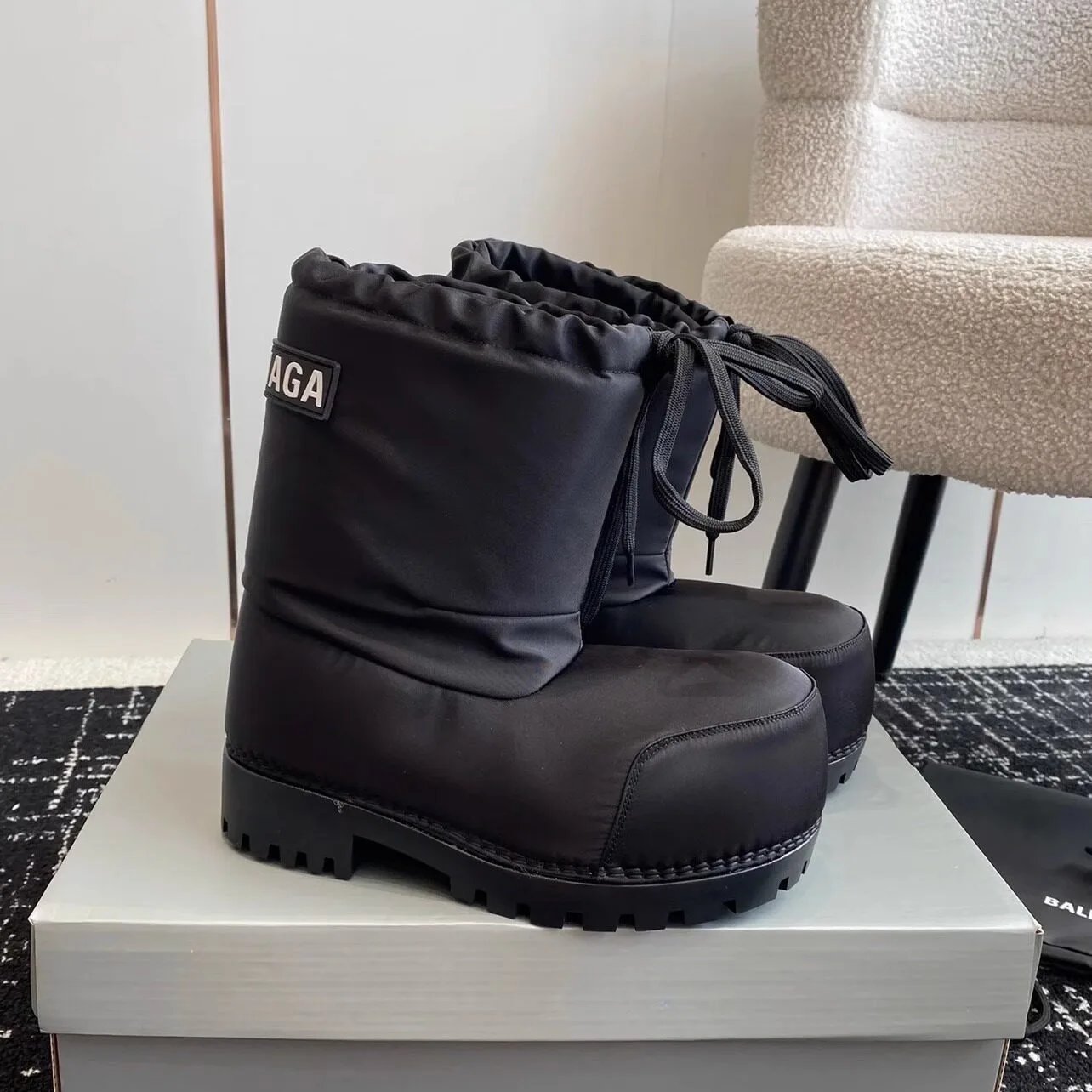 Balenciaga Snow Boots Black