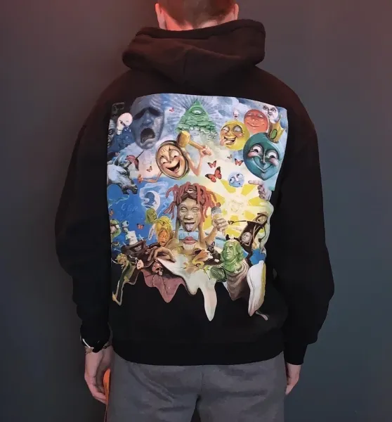 Cactus Jack 'Sick Boy' Graphic Hoodie Black - 1