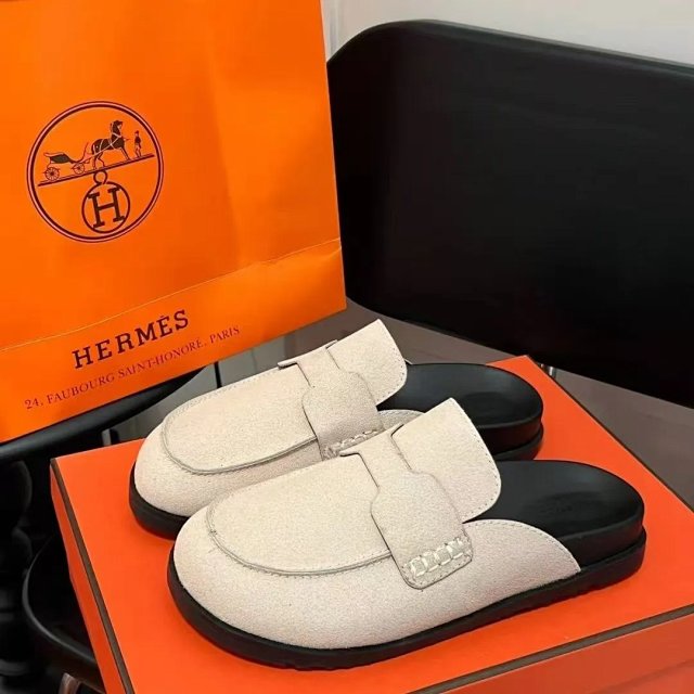 Hermès suede slippers: seller detail photo 13