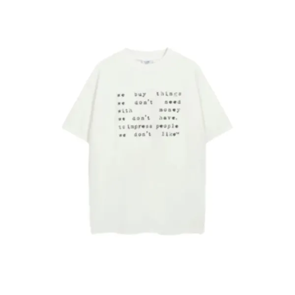 Vetements Embroidered Logo Washed Black T-Shirt - 6