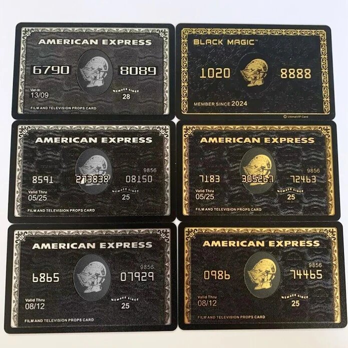 American Express Black Centurion Card - Prop Card for Entertainment & Film Props, No Real Function, In Stock