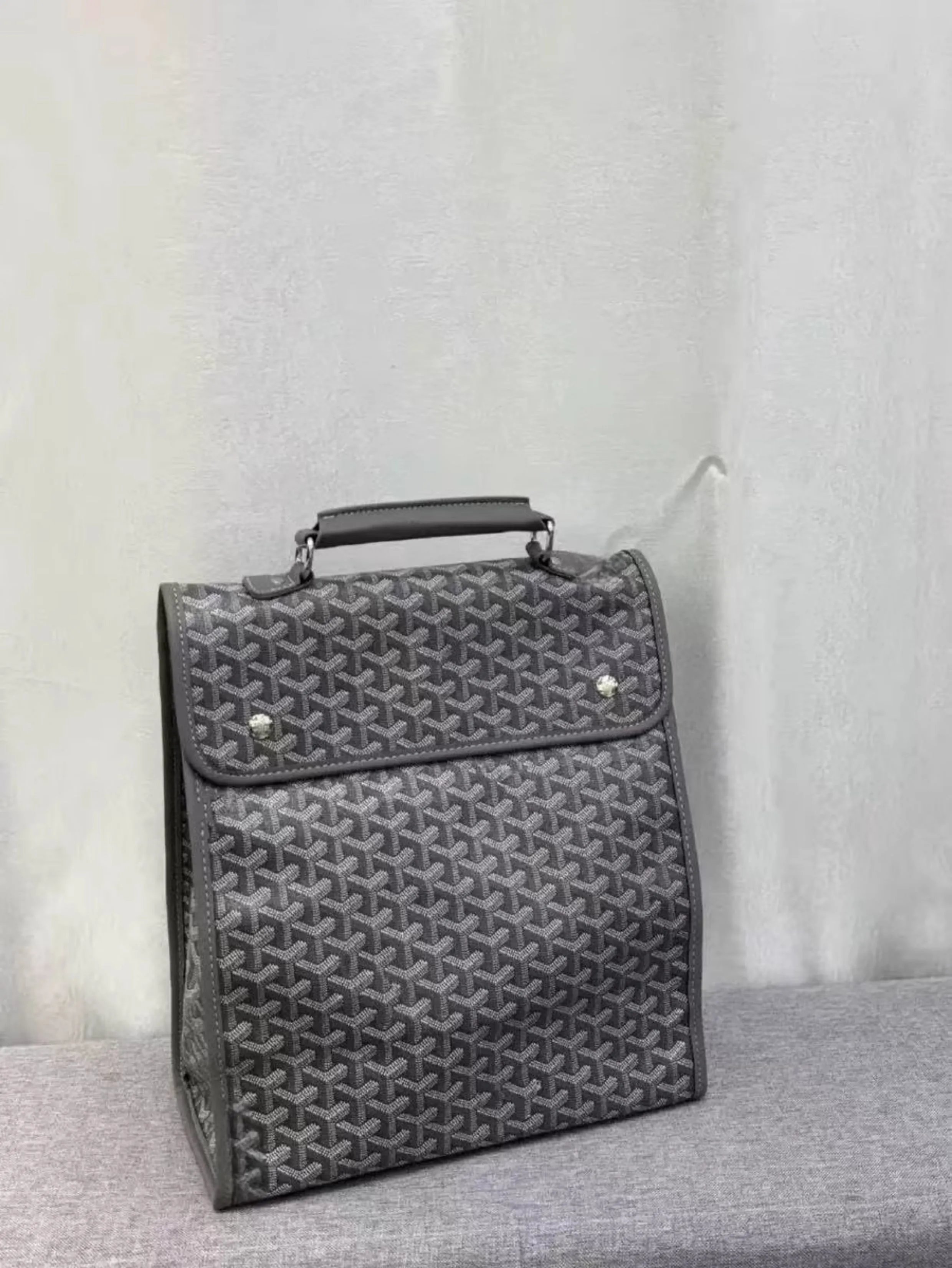 Goyard Saint Louis PM Blue Chevron Print Shoulder Bag - 13