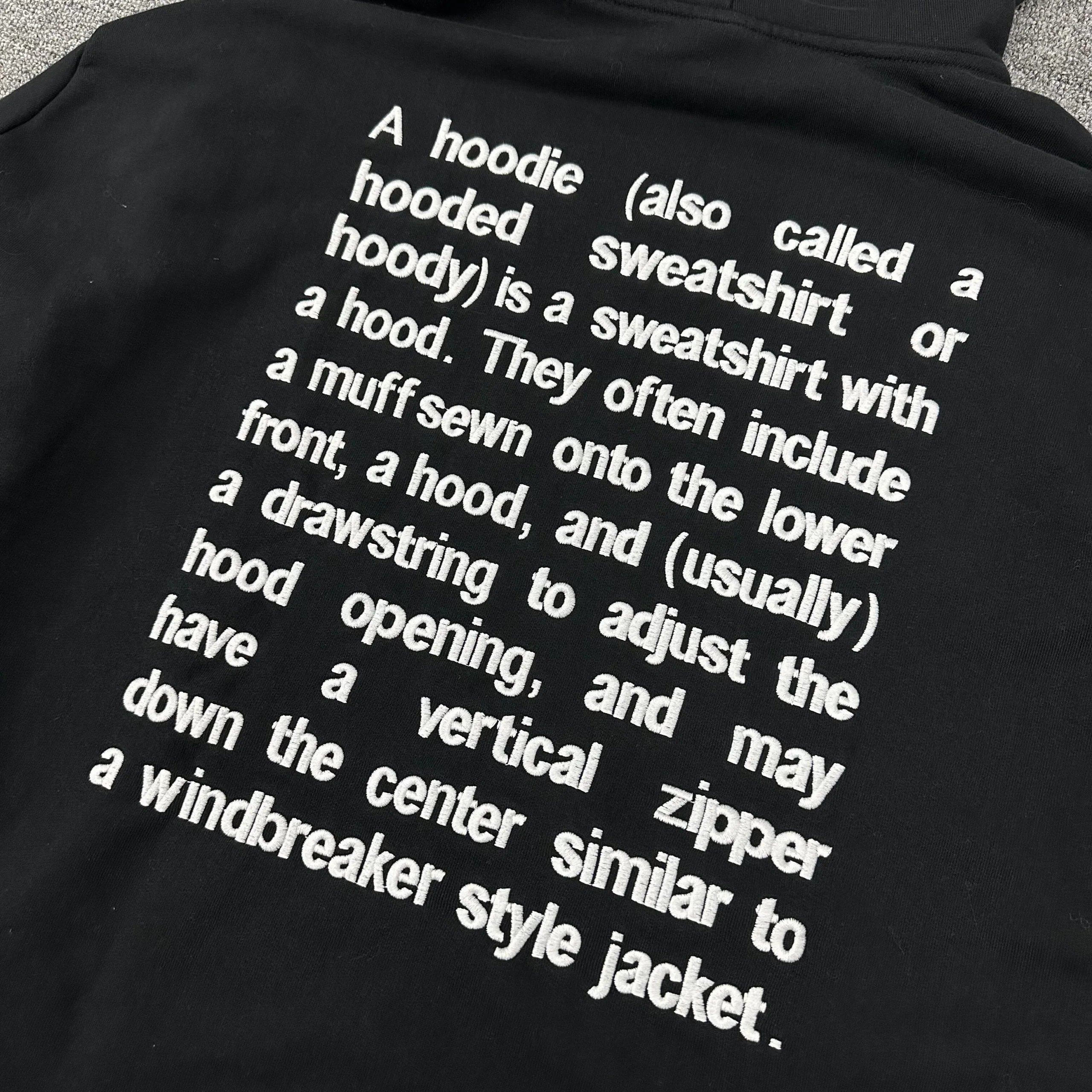 Vetements Definition Hooded Sweatshirt Black Hoodie - 15