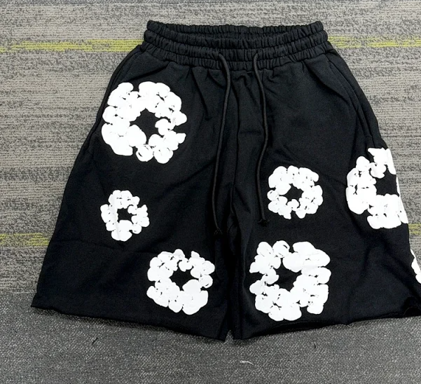 black shorts