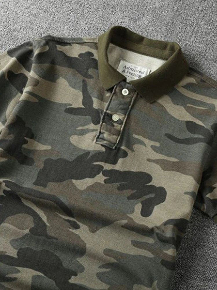 Camo Short-Sleeve Polo Shirt