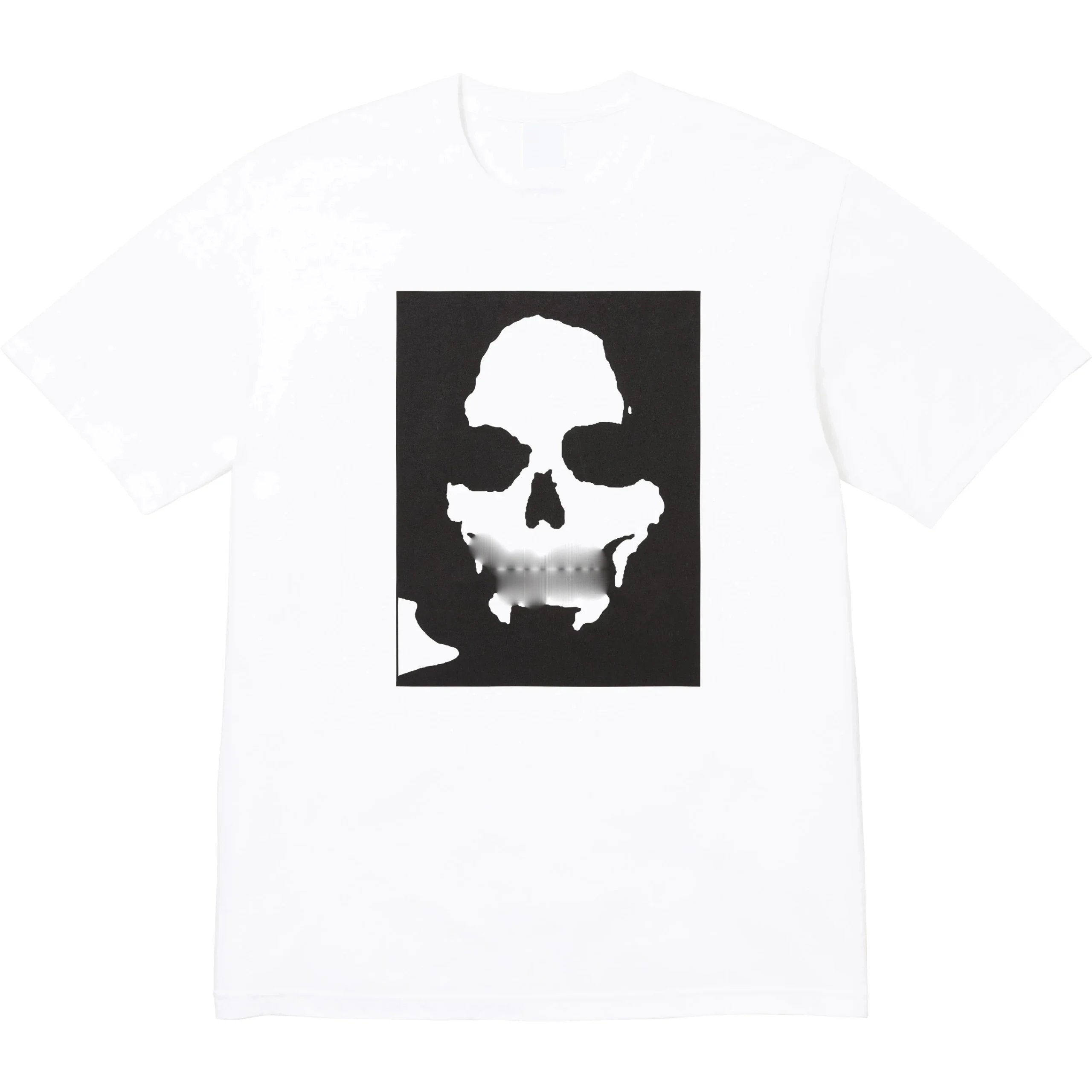 Super Skull Allover Print Short Sleeve Crew Neck T-Shirt Cotton Base Layer