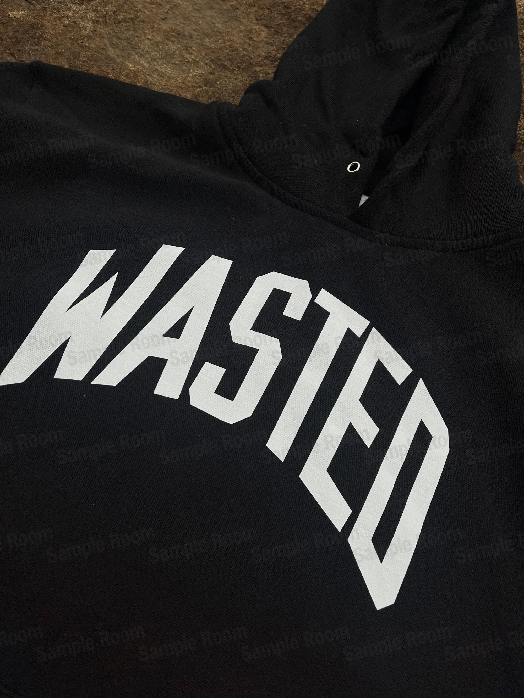 Design Wasted Youth Arch Logo Hoodie Black Hoodie - 15