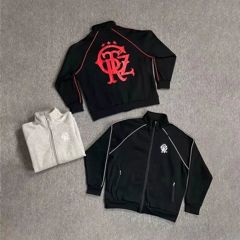 Flamengo Track Jacket Black with Red Piping Outerwear - 10