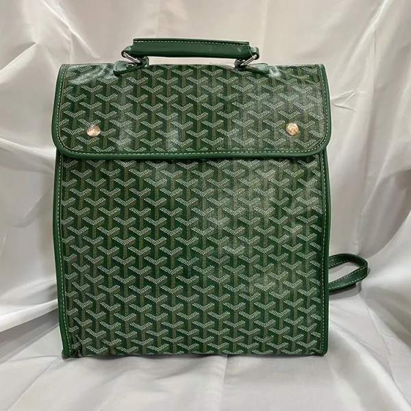 Goyard Saint Louis Green Canvas Messenger Bag Crossbody Bags - 1