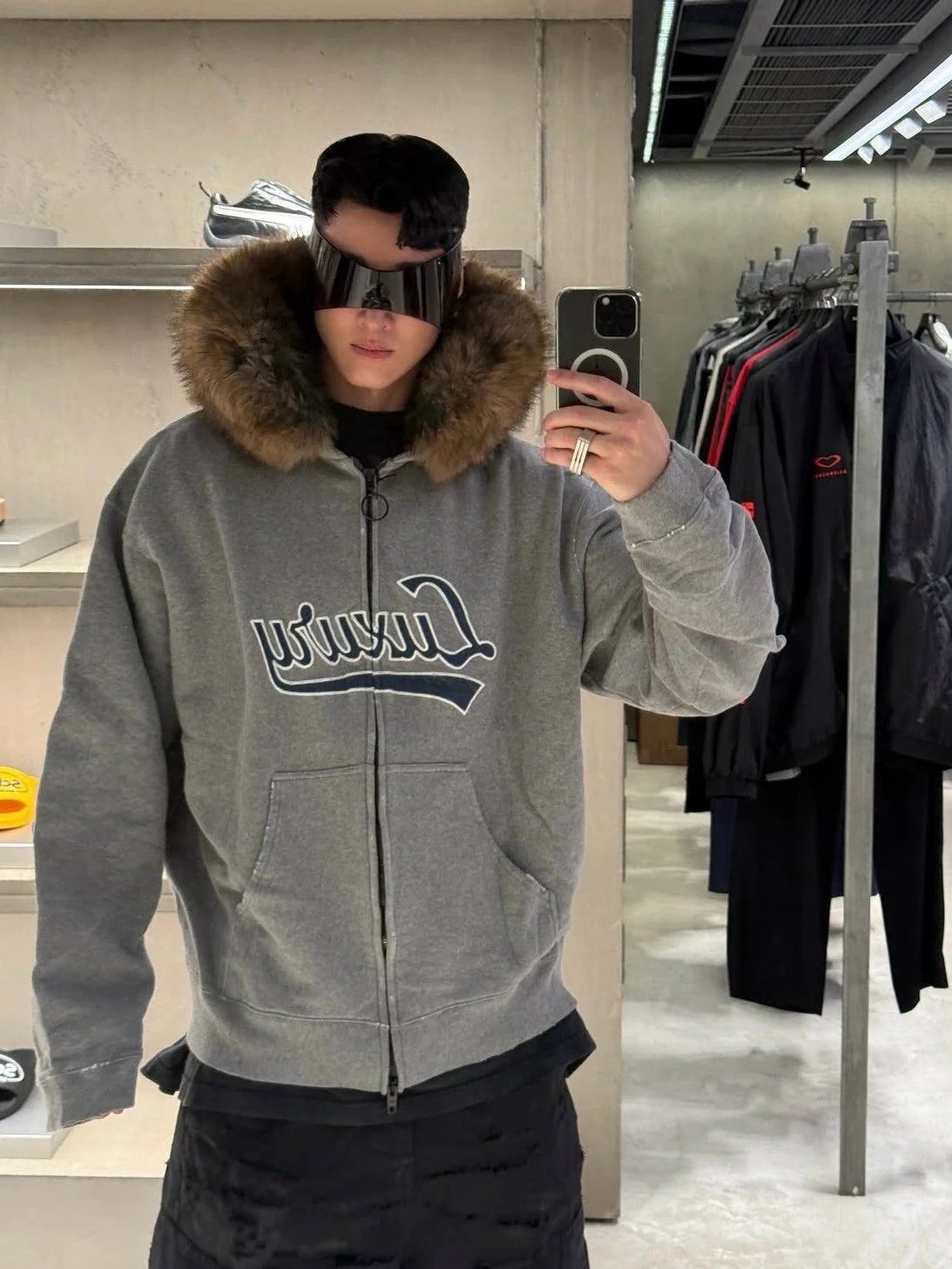 Balenciaga Fur Hoodie