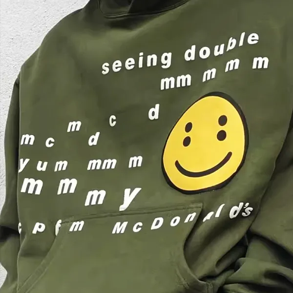 Design Seeing Double McDonald's Hoodie Army Green - 4