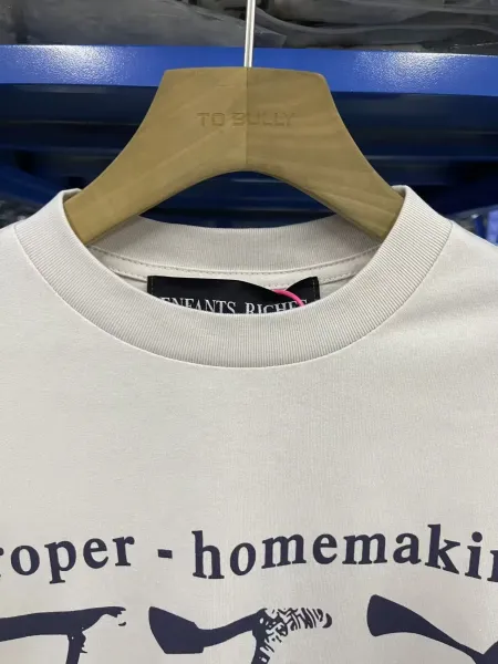 Design Proper Homemaking Godless Communism Long Sleeve T-Shirt Beige - 4