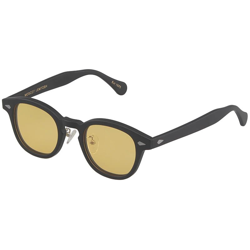 52 plus XL matte black frame+polarized night vision yellow lens