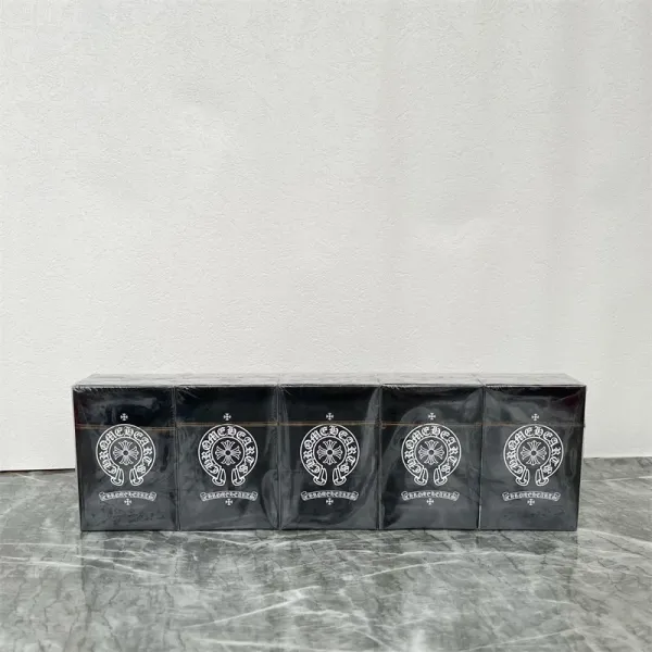 Chrome Hearts Playing Cards White Floral Pattern Deck Accessories - 3