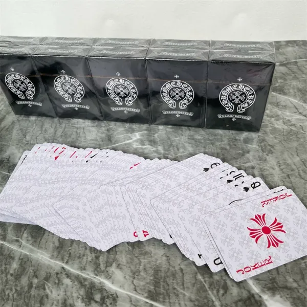 Chrome Hearts Playing Cards White Floral Pattern Deck Accessories - 4