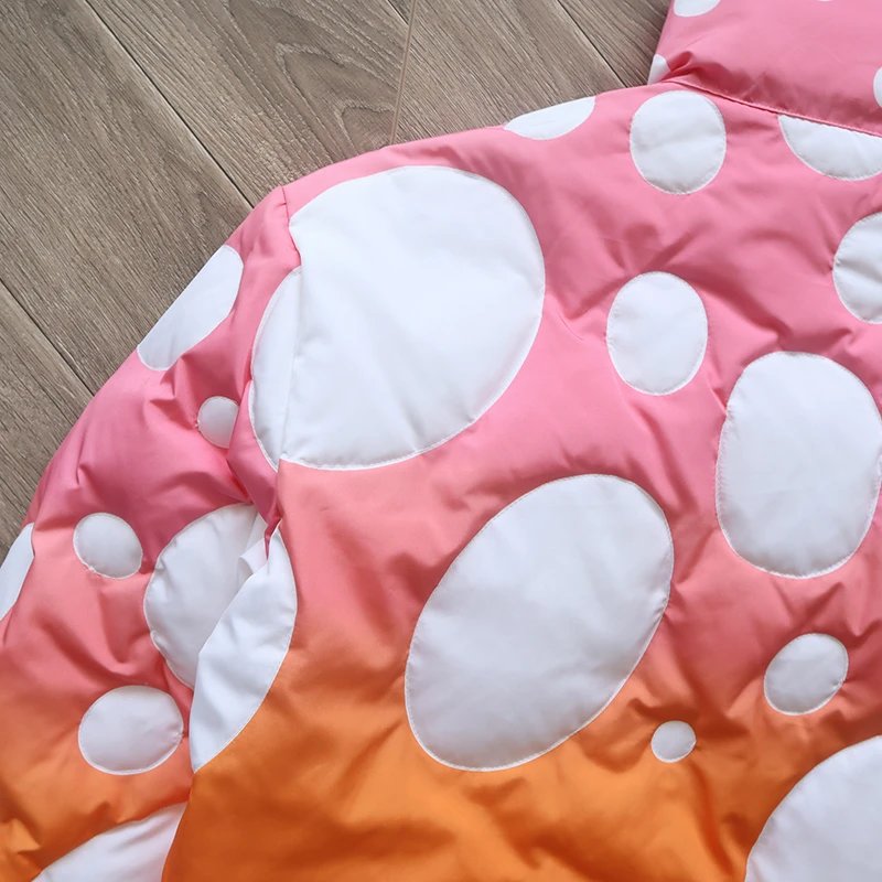 Design Erl Polka Dot Gradient Puffer Jacket Down Jacket - 4