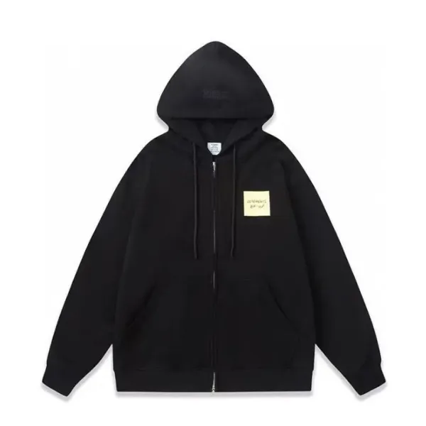 Vetements Repeat Logo Black Hoodie - 6