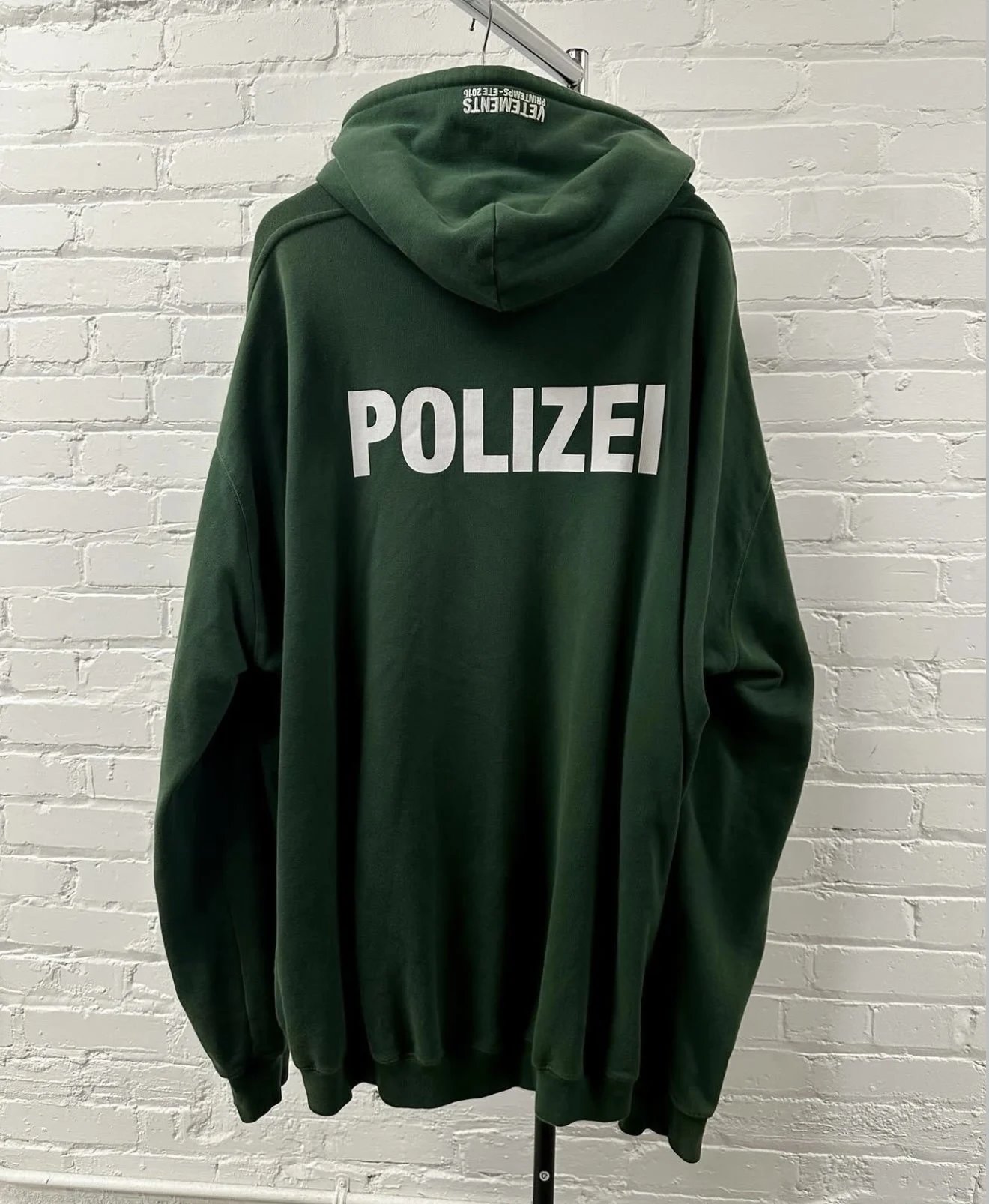 Design Polizei Oversized Hoodie Army Green - 3