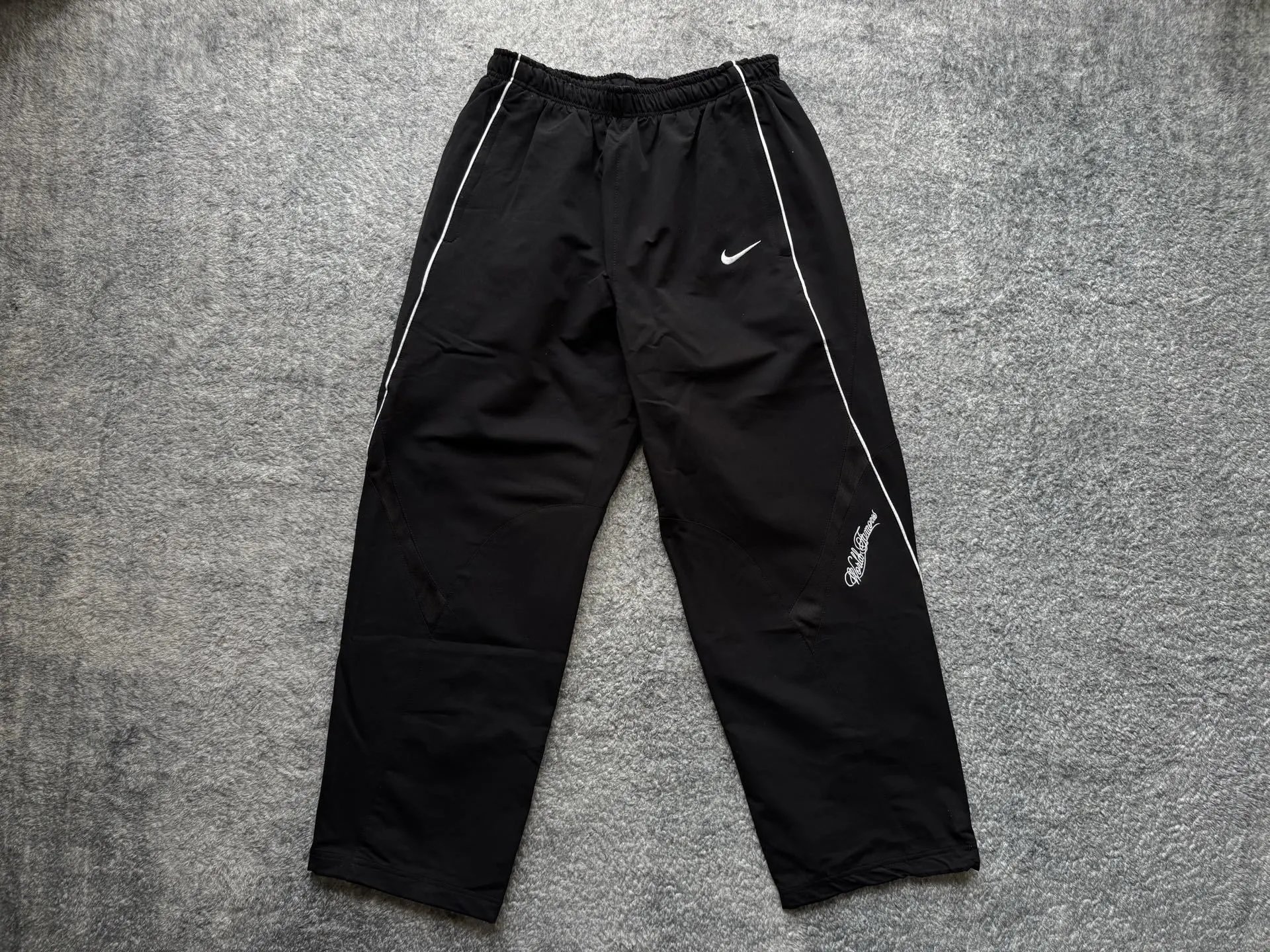 High-Street Floral Letter Fleece-Lined Jogger Pants