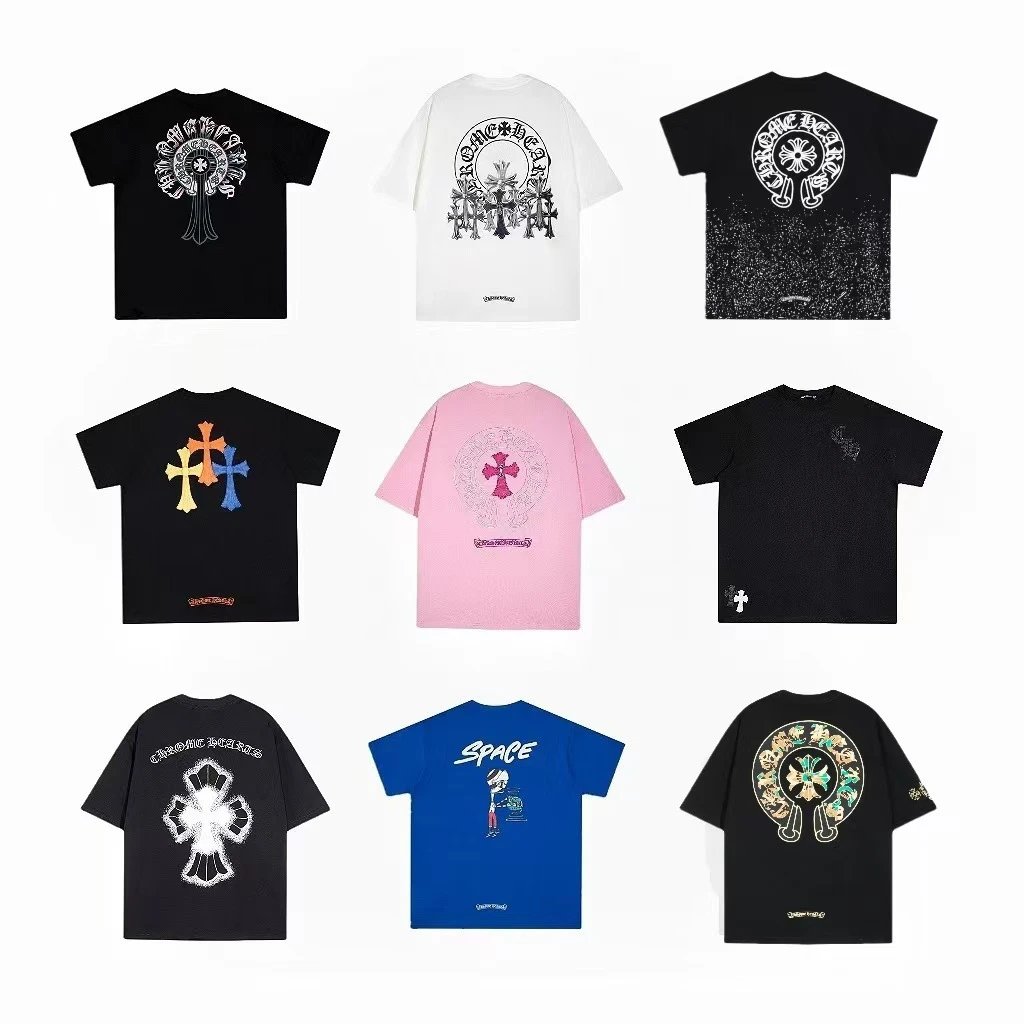 Chrome Hearts 2024 New Arrival Summer Streetwear Unisex T-Shirt Collection for Men and Women