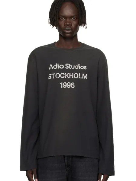 Acne Studios Stockholm 1996 Long Sleeve T-Shirt Black - 5