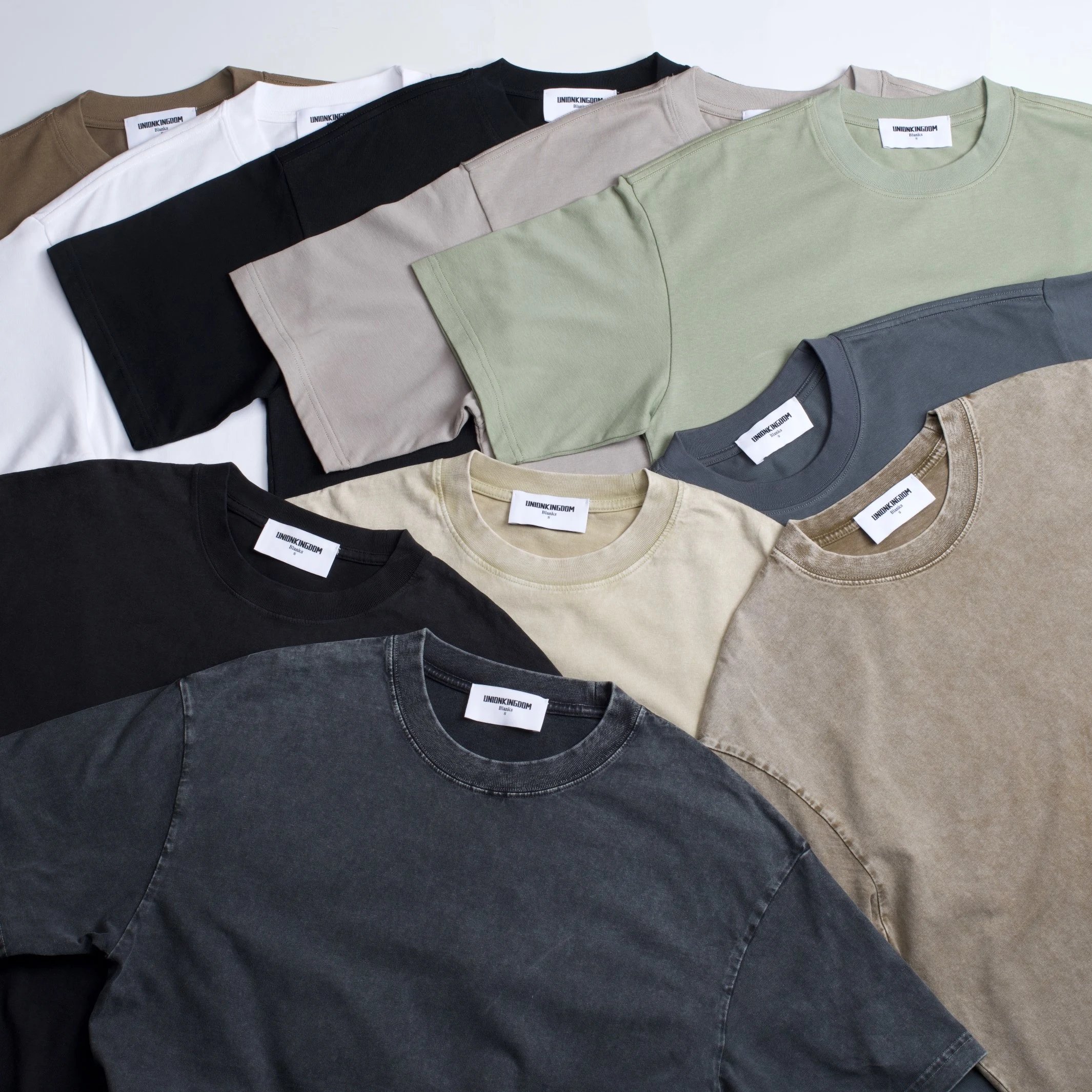 High Quality 220g/250g/280g/320g Blank Tee | American Style Solid Color Short Sleeve