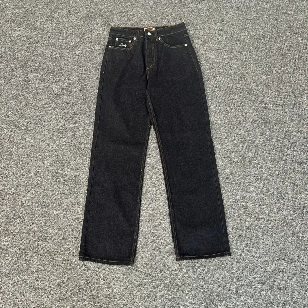 Design Wide-Leg Straight-Cut Light Wash Jeans - 4