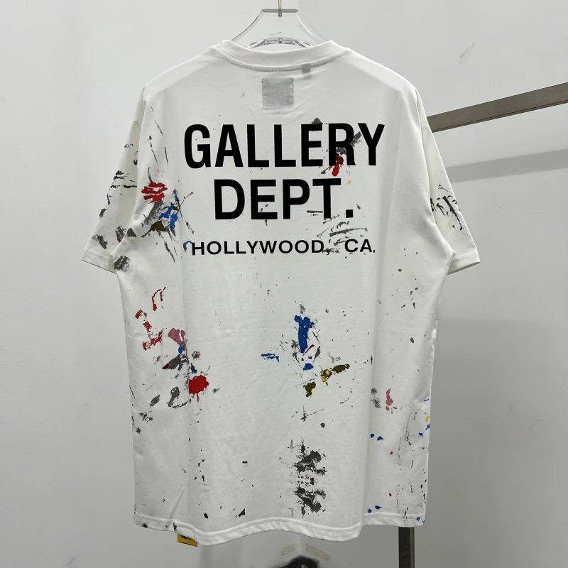 Gallery Dept Paint Splatter T-Shirt White - 2