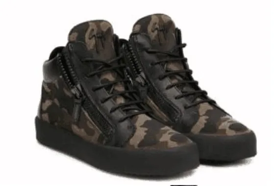 Design Giuseppe Zanotti Deco Camo High-Top Sneakers - 1