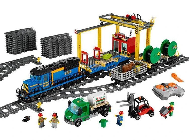 LEGO City Cargo Train Set with Remote Control Electronics - 5
