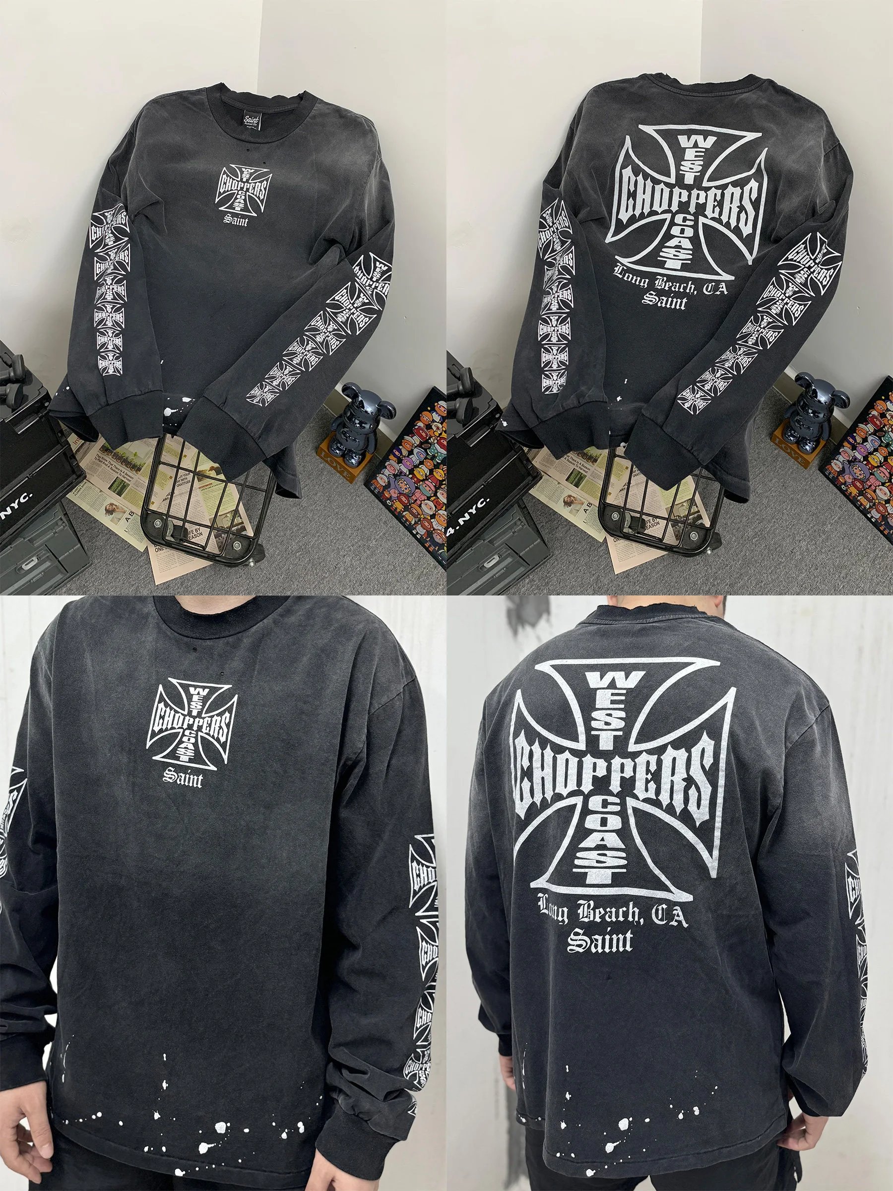 West Coast Saint Alphabet Cross Long Sleeve