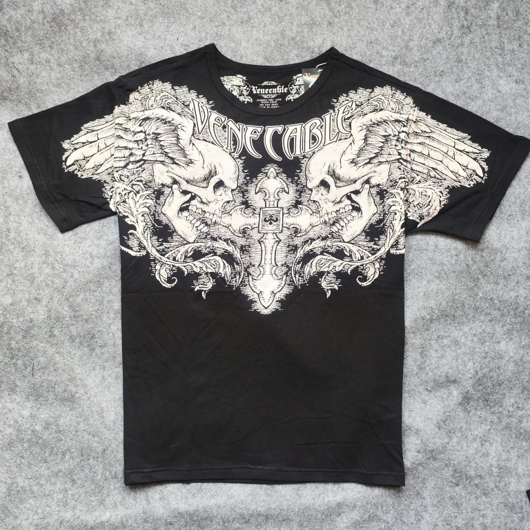 Design Floral Logo Print White T-Shirt - 3