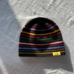 thumbnail for CRTZ CORTIEZ Thick rope stair cold cap beanie hand sewn