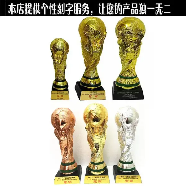 Design FIFA World Cup Trophy Replica Gold Collectible Statue Accessories - 7